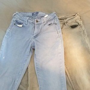 Two Pair of Old Navy Rockstar Jeans